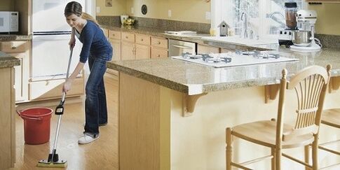 nettoyage humide comme prévention des infections parasitaires